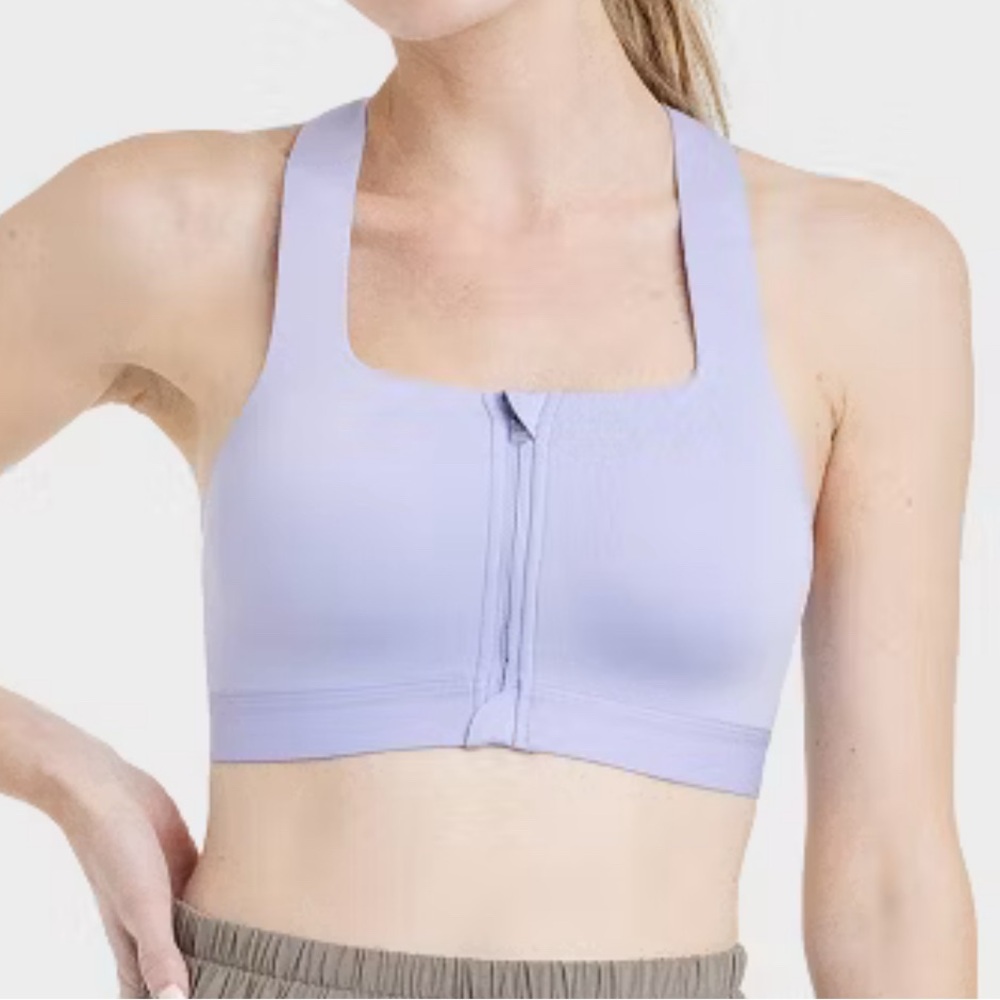 NWOT- All in Motion ‘Sculpt’ High Impact Zip-Front Sports Bra